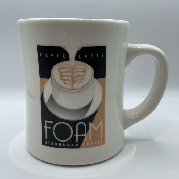 STARBUCKS Barista 16 oz MUG Caffe Latte FOAM 4.5x4.5" Coffee Tea Cocoa 2002 - Picture 1 of 8